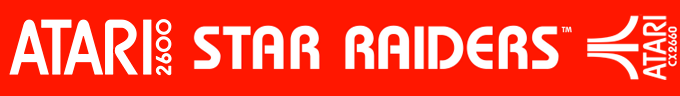 Star Raiders logo for Atari 2600